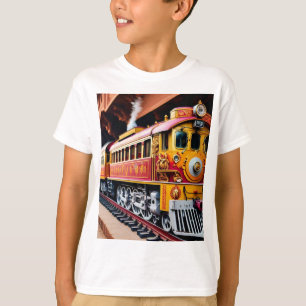 "Vintage Train Graphic T-Shirt - Classic Rail Road