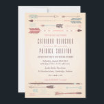 Vintage Tribal Arrows Convite para Casamento<br><div class="desc">Esta é uma parte de uma suíte de casamento - itens correspondentes estão disponíveis. Outras cores estão disponíveis.</div>