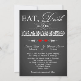 Vintage Typografia Convite de casamento 9