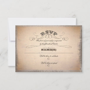 Vintage typografia RSVP