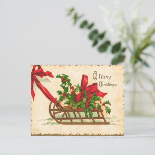 Vintage Um Feliz Cartão De Natal