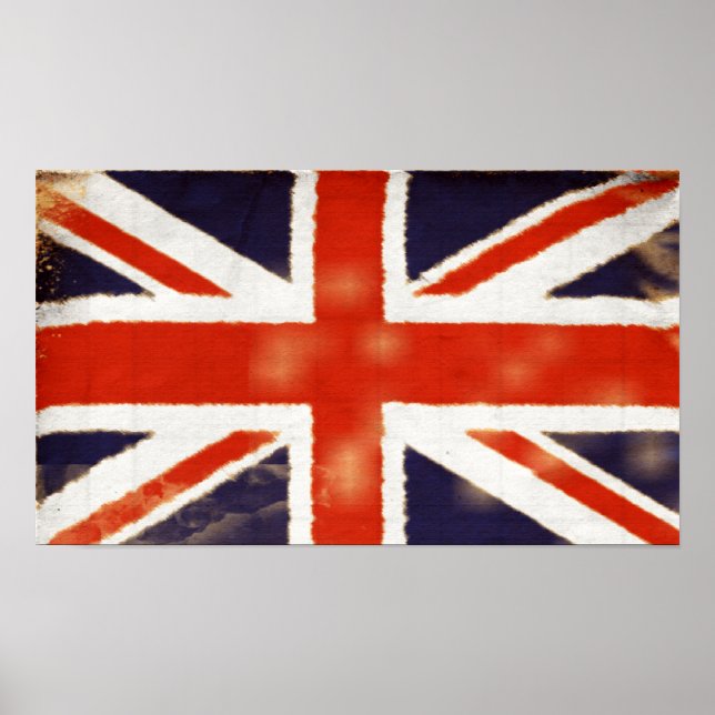 Vintage Union Jack Poster (Frente)