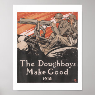 Vintage USA Propaganda Poster do Exército dos Esta