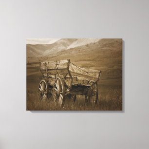 Vintage Vagão Histórico nº 3 Canvas Wall Art