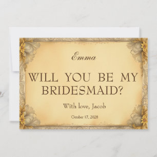 Vintage Vai Ser O Meu Convite Para A Bridesmaid