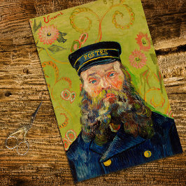 Vintage Van Gogh Postman Decoupage Papel Tecido