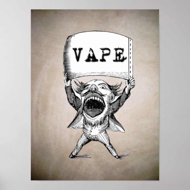 Vintage Vape High Quality Poster (Frente)