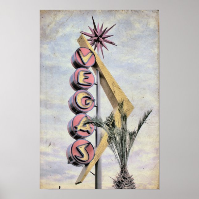 Vintage Vegas Poster (Frente)