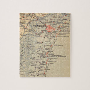 Vintage Veneice Itália Map Quebra-cabeça