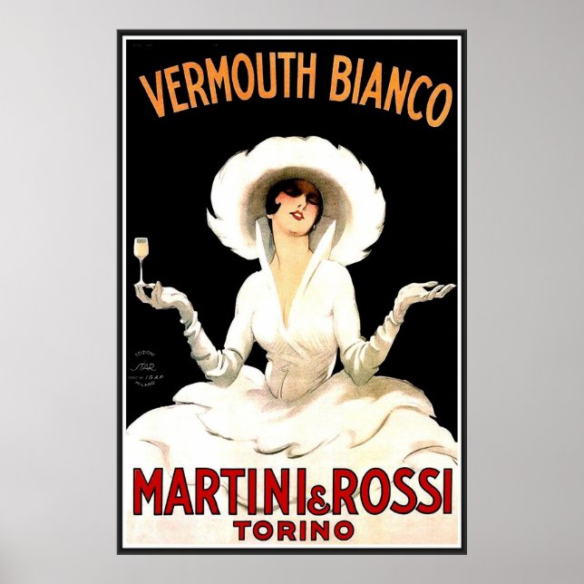 Vintage Vermouth Bianco poster (Frente)