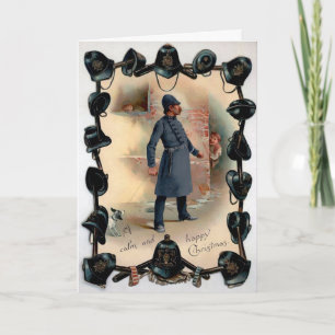 Vintage Victorian — Cartão de Natal da Polícia