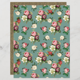 Vintage Victorian Floral Artesanato Paper - Marple