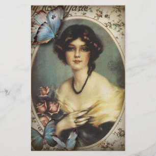vintage victorian floral retro paris