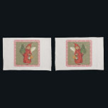 Vintage Victorian Red Christmas Child Angel Tree<br><div class="desc">Este adorável anjo é da minha coleção de ilustrações antigas. Ela está vestindo um casaco de capuz vermelha e é carregando de uma velha árvore de Natal iluminada por velas, um coração e presente contra um fundo bronzeado de neve. Maçãs e peras estão aos seus pés. Veja minha loja Art...</div>