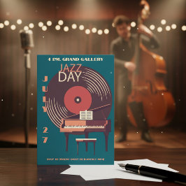 Vintage Vinyl & Piano Jazz - Convite para o dia