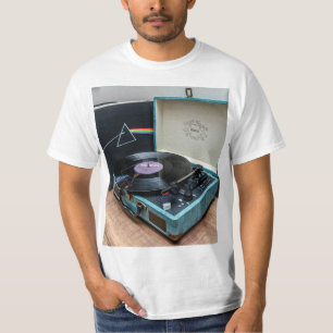 Vintage Vinyl Vibes Retro Record Player T-Shirt -