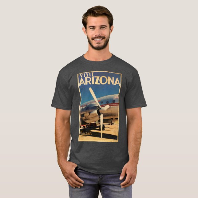 Vintage Visite a Arizona T-Shirt (Frente Completa)