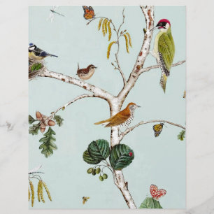 Vintage voando criaturas origami paper