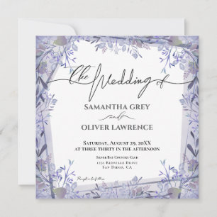 Vintage Watercolor Convite Para Casamento Floral