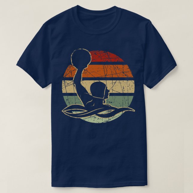 Vintage Waterpolo Player Retro Polo (Frente do Design)