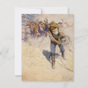 Vintage Western Cowboys, In the Corral, pelo NC Wy