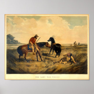 Vintage Western Image The Last War Whop Poster