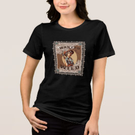 Vintage Western WQueria e Wild Cowgirl T-Shirt