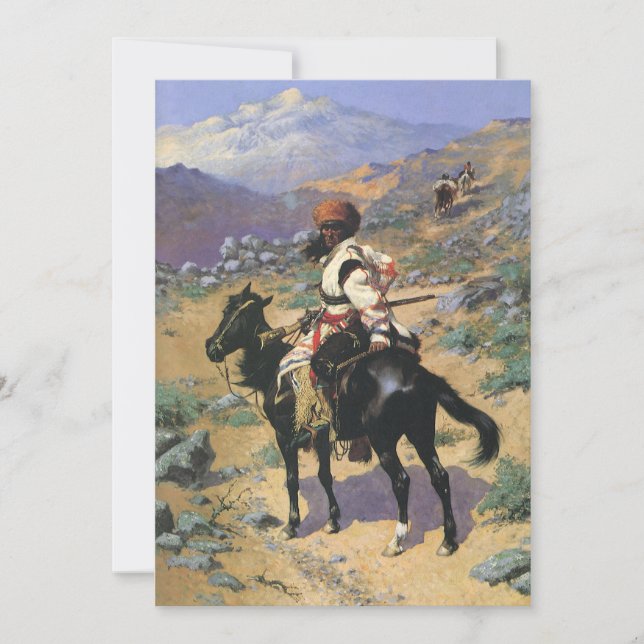 Vintage Wild West, Uma Armadilha Indiana de Reming (Frente)