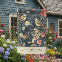 Vintage William Morris Cottage Blue - Nome da ave