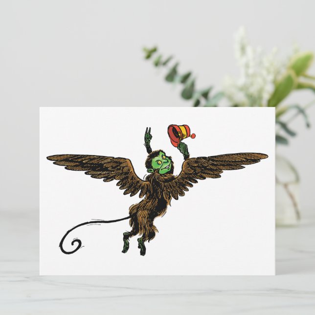 Vintage Wizard of Oz, macaco voador Mau (Em pé/Frente)