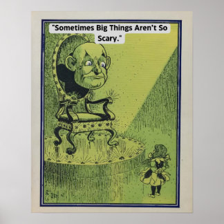 Vintage Wizard Of Oz poster com Dorothy e Oz