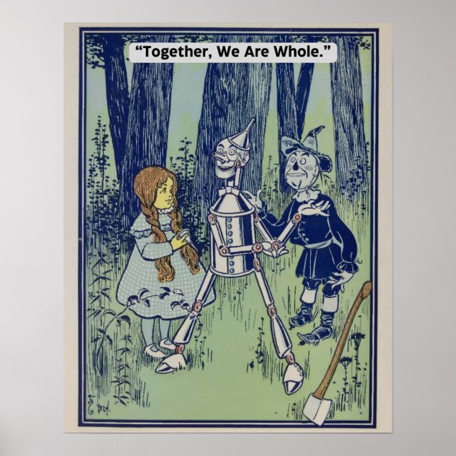 Vintage Wizard Of Oz poster - Juntos Estamos Intei (Frente)