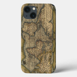Vintage World Map Atlas Design histórico
