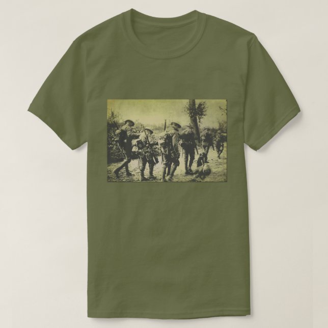 Vintage WWl Photo Men's T-Shirt (Frente do Design)