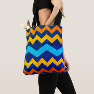 Vintage Zigzag Tote Bag