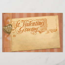 Vintagem Antiquada de Saudação de dia de os namora