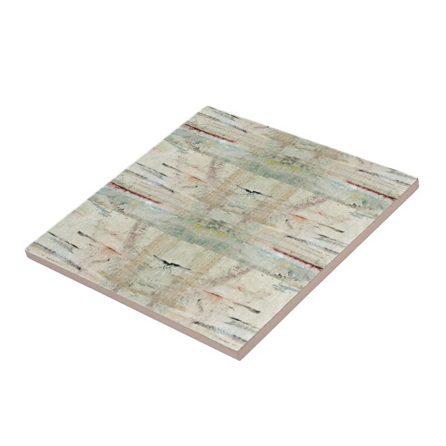 Vintagem branca de Azulejo cerâmico (Lateral)