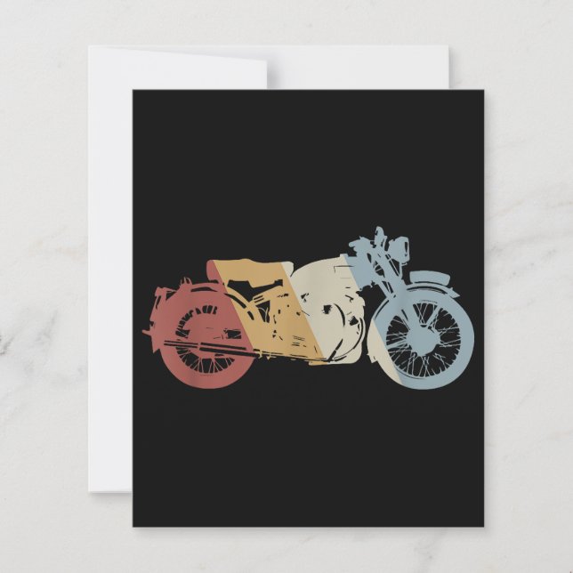 Vintagem do Estilo de Retro de Motocicleta (Frente)