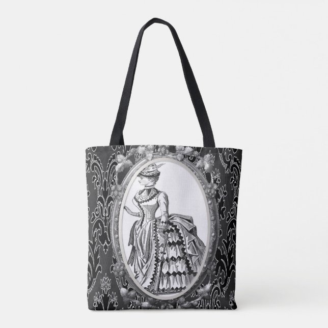 vintagem do saco de tote (Verso)