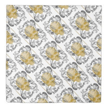 vintagem Dourada do crânio