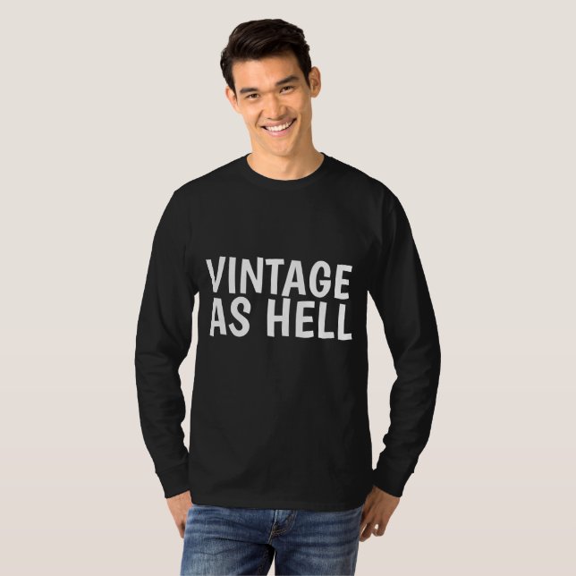 VINTAGEM E T-shirts DE INFERNO (Frente Completa)