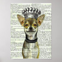 VINTAGEM IMPRESSÃO DE ARTE DE CACHORRO, POSTER, CH