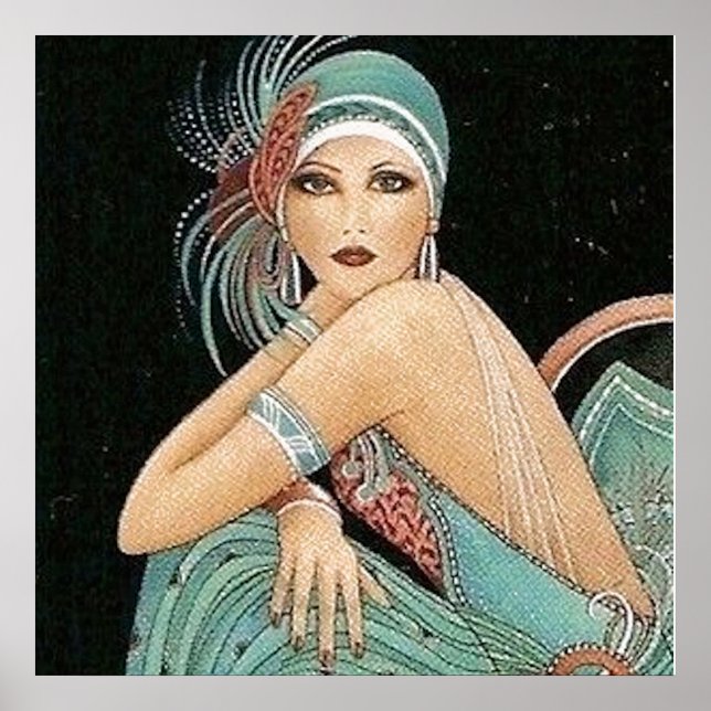 VINTAGEM VIXEN - EFEITO CANVAS NO POSTER - DECOR (Frente)