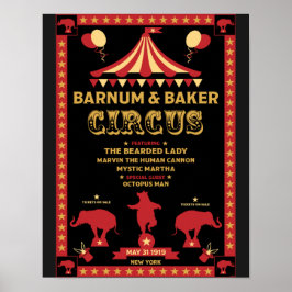 Vintages originais inspiraram Poster de circo