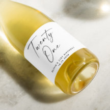 Vinte e um. Aniversário de 21 anos de script simpl