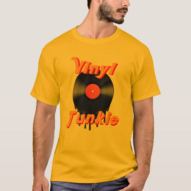 Vinyl Junkie T-shirt (Frente)