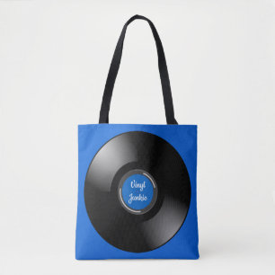 Vinyl Record Album Design Tote Bag