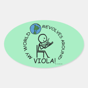 Viola - Mundo Revola-Se Em Torno Do Adesivo Oval