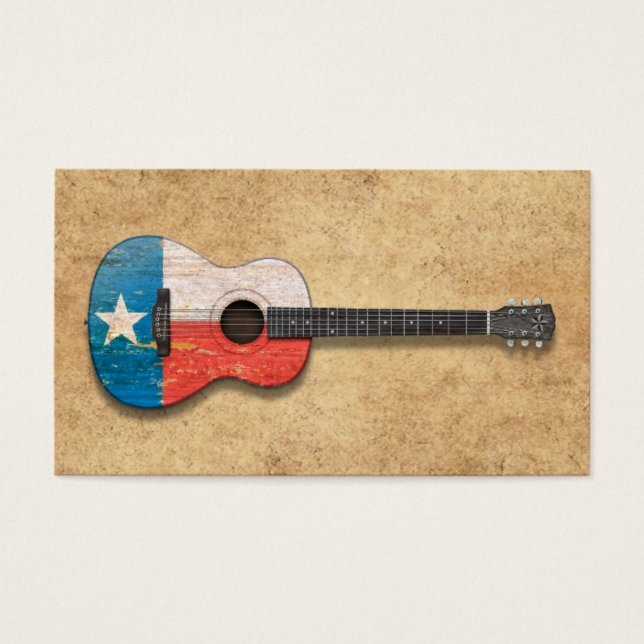 Violão Acústico Sinalizador do Texas Envelhecido e (Frente)
