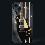 Violão Elétrico Personalizado Com Nome Personaliza<br><div class="desc">Capas de iphone De Violão Elétrico Personalizado Com Seu Nome</div>